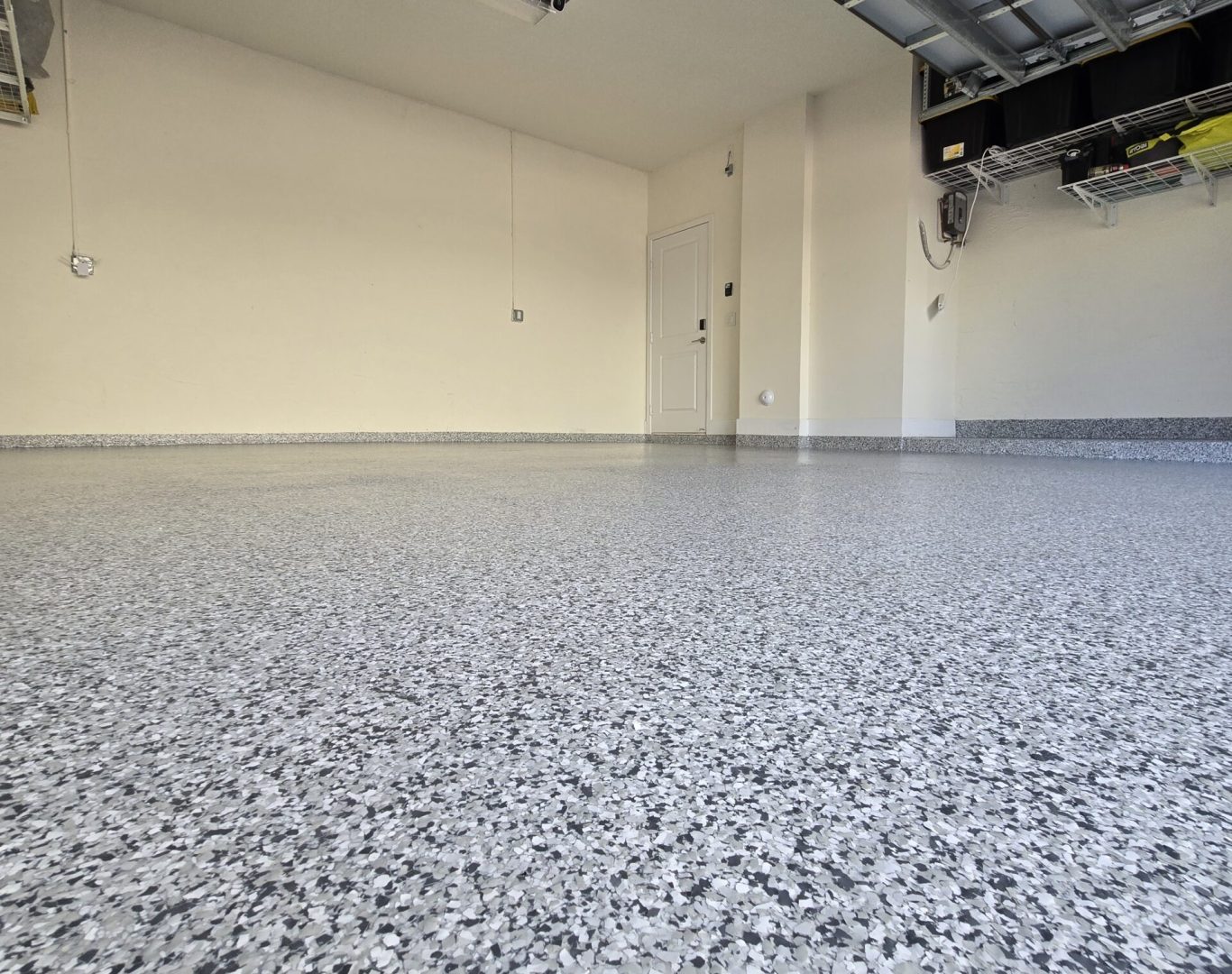 Flake Epoxy Garage Flooring installation in Pinecrest, FL